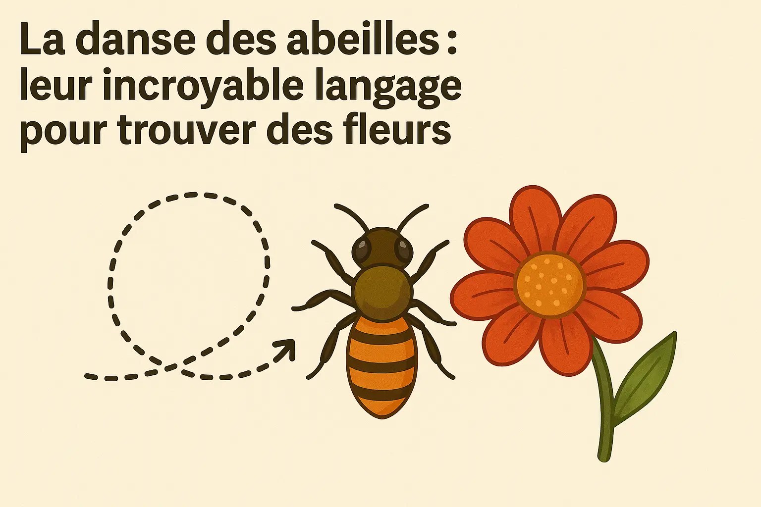 La danse des abeilles – leur langage naturel pour indiquer l’emplacement des fleurs et sources de nectar
