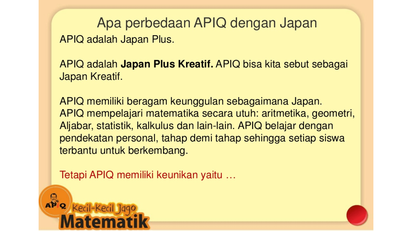 Yang tadinya 180€ menjadi 2770€ untuk tingkat sarjana, juga untuk tingkat master dan. Perbandingan Kursus Les Matematika Kumon Sempoa Jarimatika Apiq Mathmagic Dan Bimbel Lain Anak Kreatif Berprestasi Wa 0818 22 0898