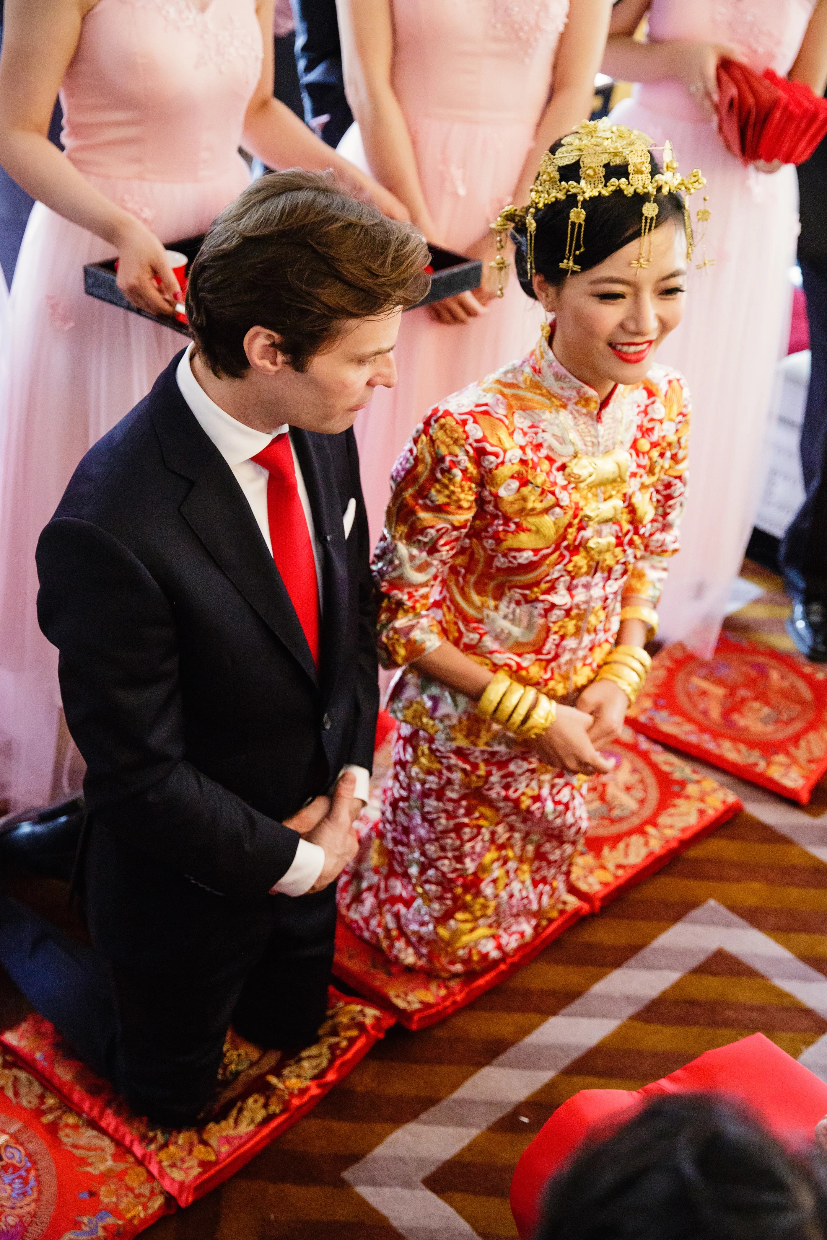 Custom-made traditional chinese wedding dress