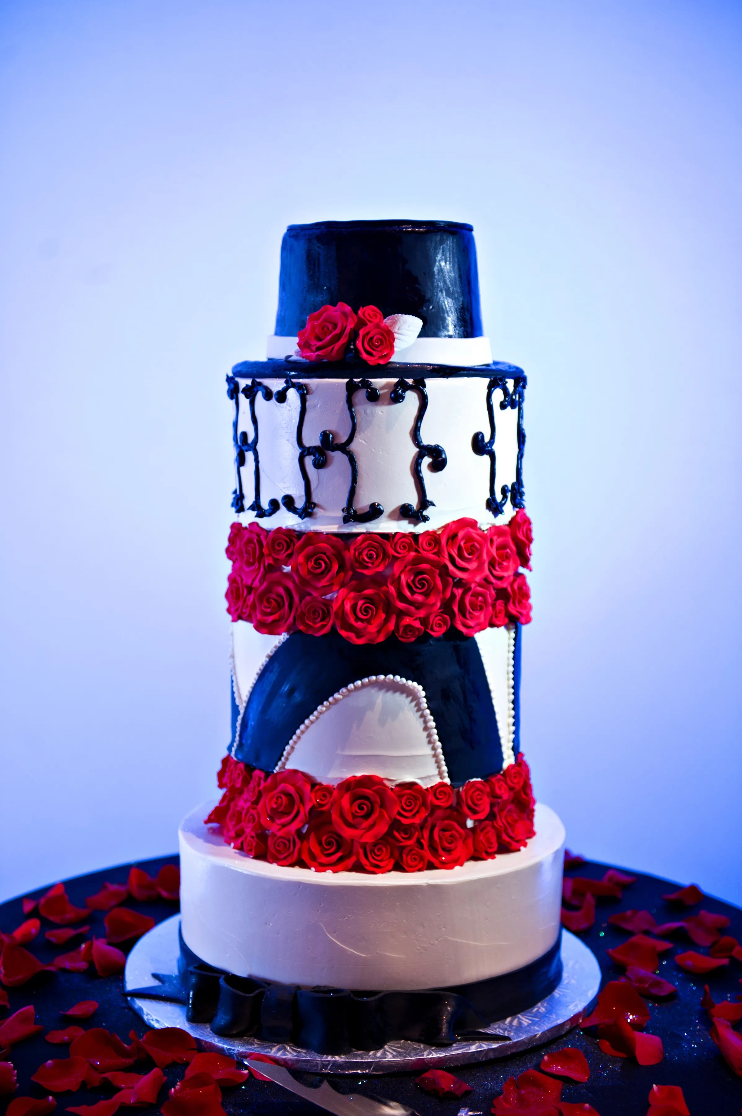 See more ideas about wedding cakes, simple wedding cake, wedding. Black White And Red Wedding Cake