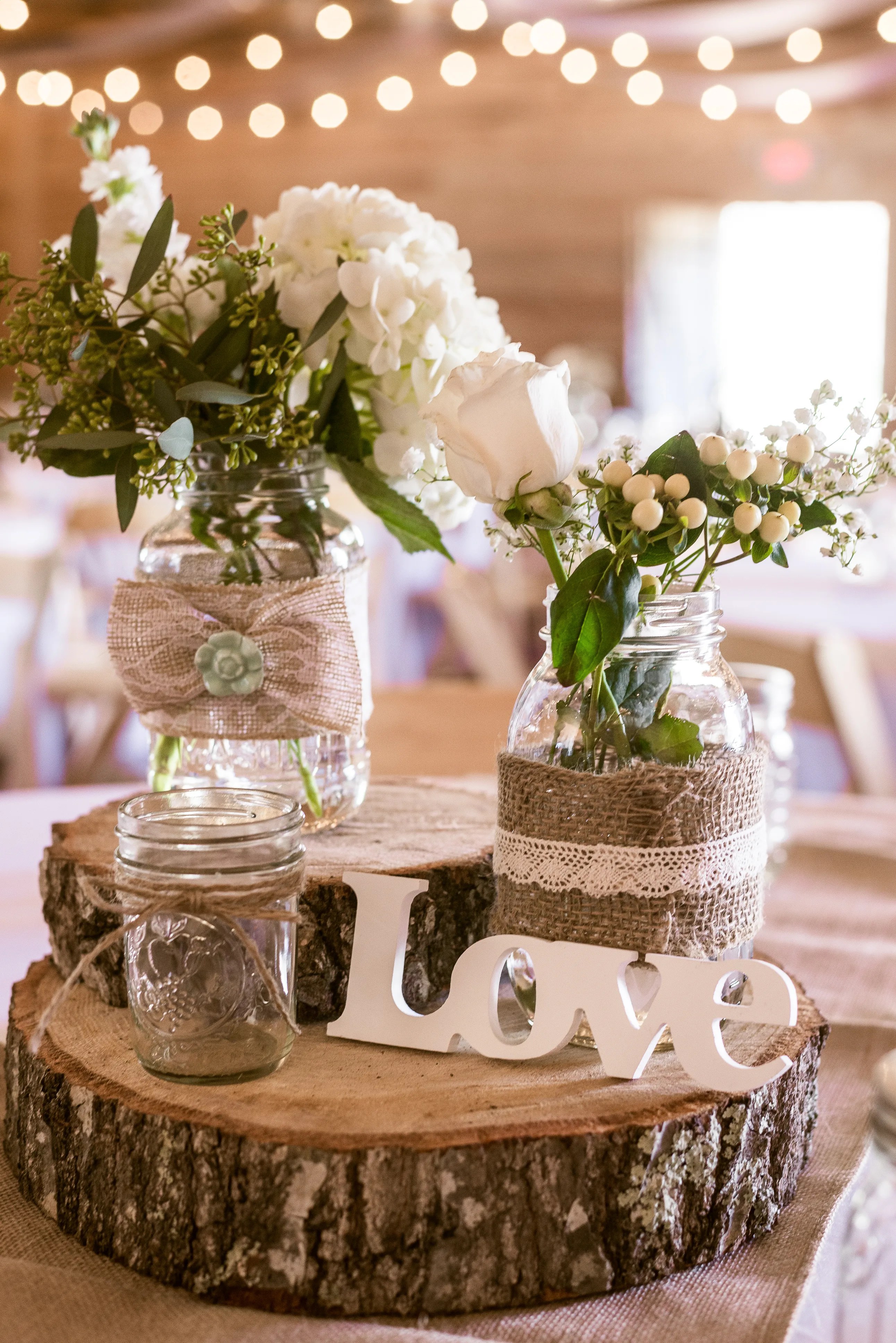 Find list of banquets, lawns & hotels. Rustic Wooden Chargers with Simple Centerpieces