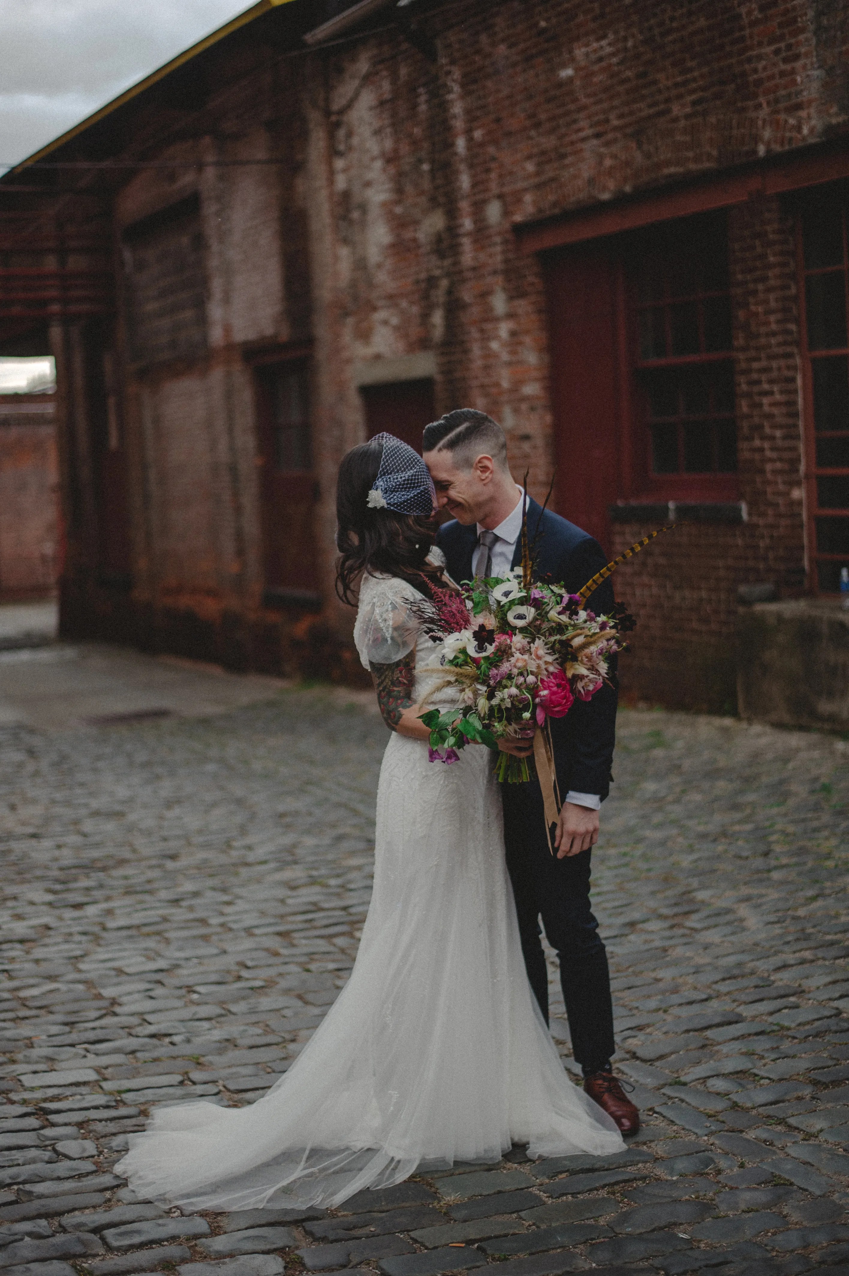 Is that bride supposed to be dead? An Urban, Modern Wedding at the Art Factory in Paterson