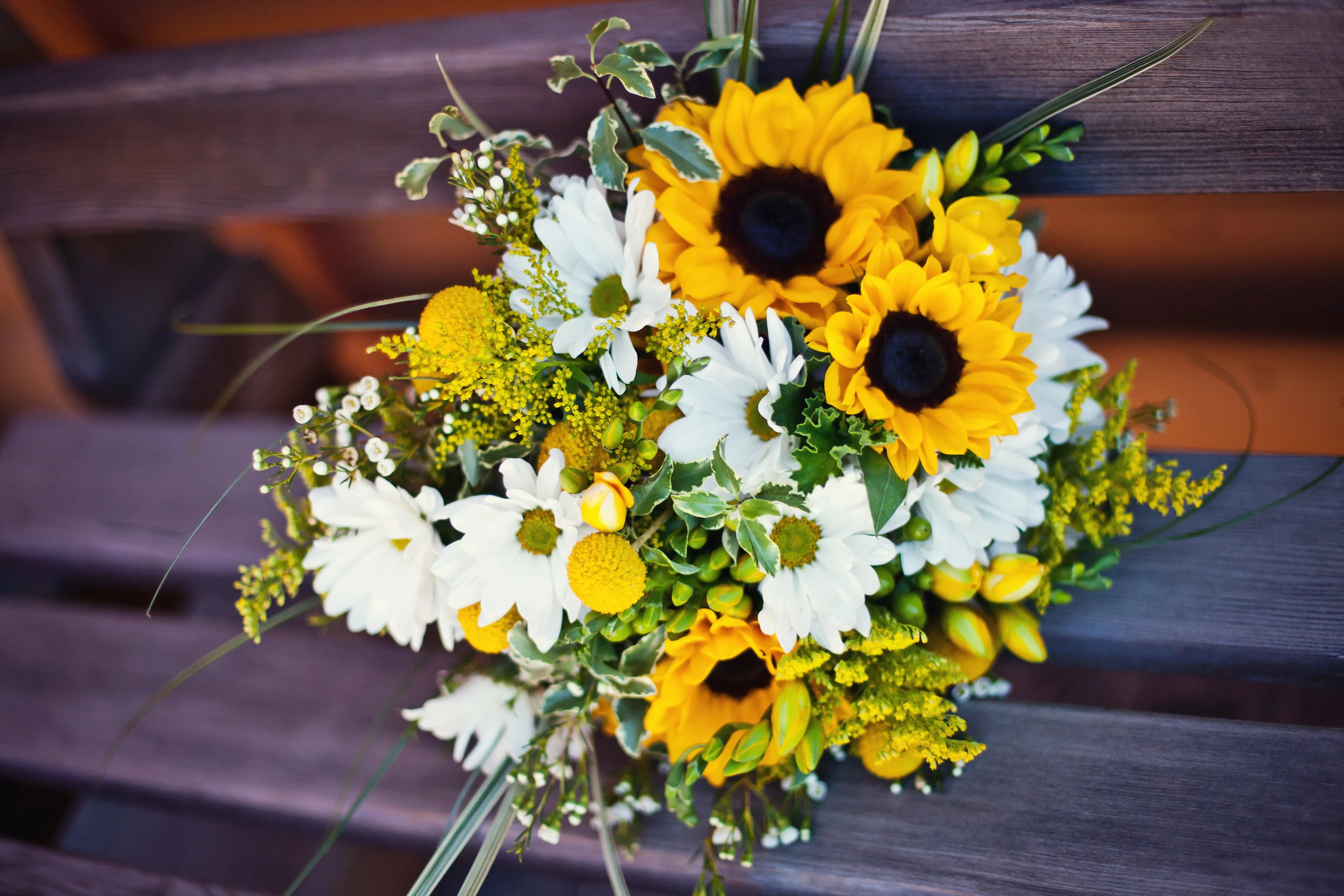 We did not find results for: Sunflower and White Daisy Bridal Bouquet