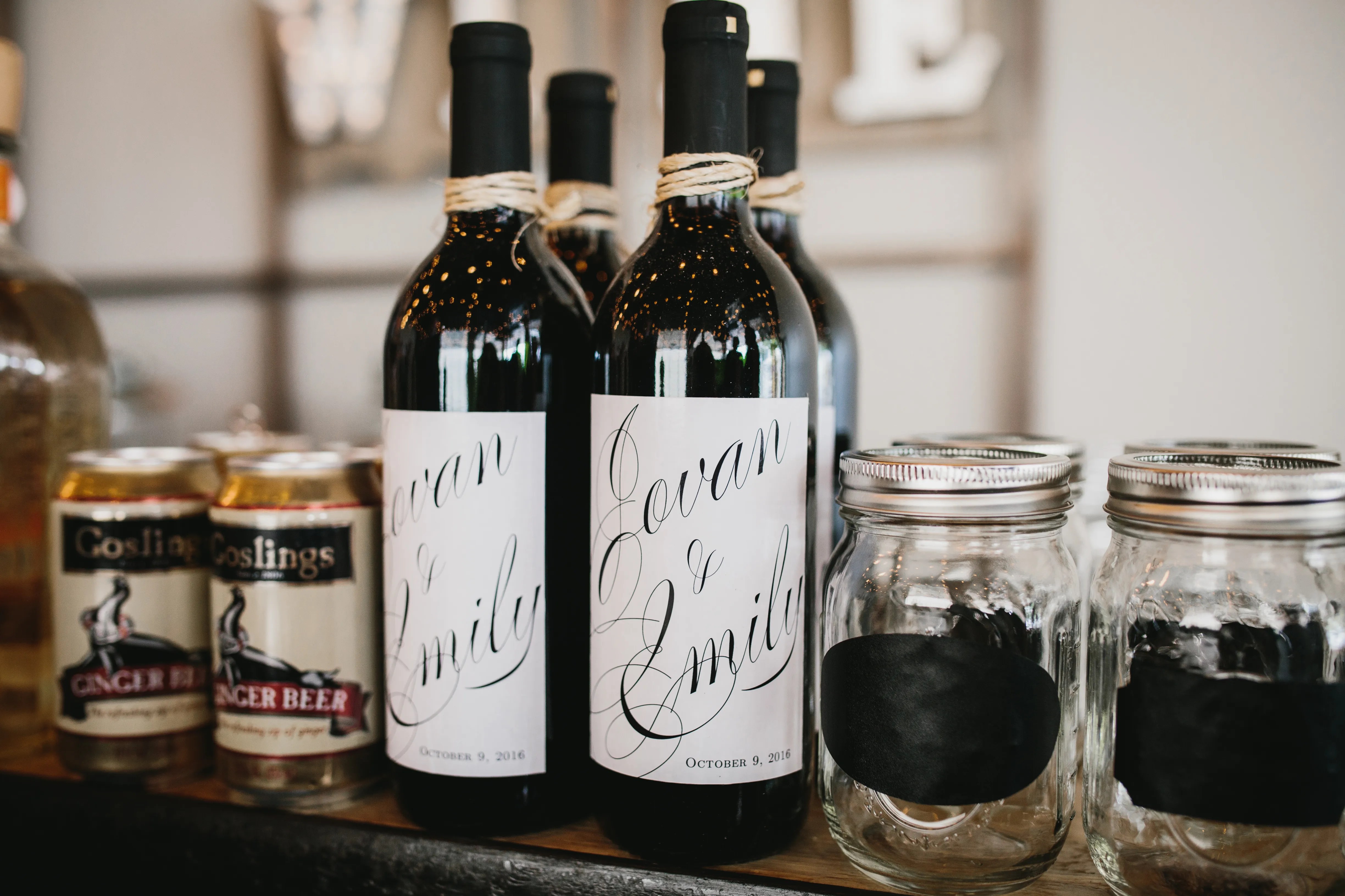 Personalized wine bottles