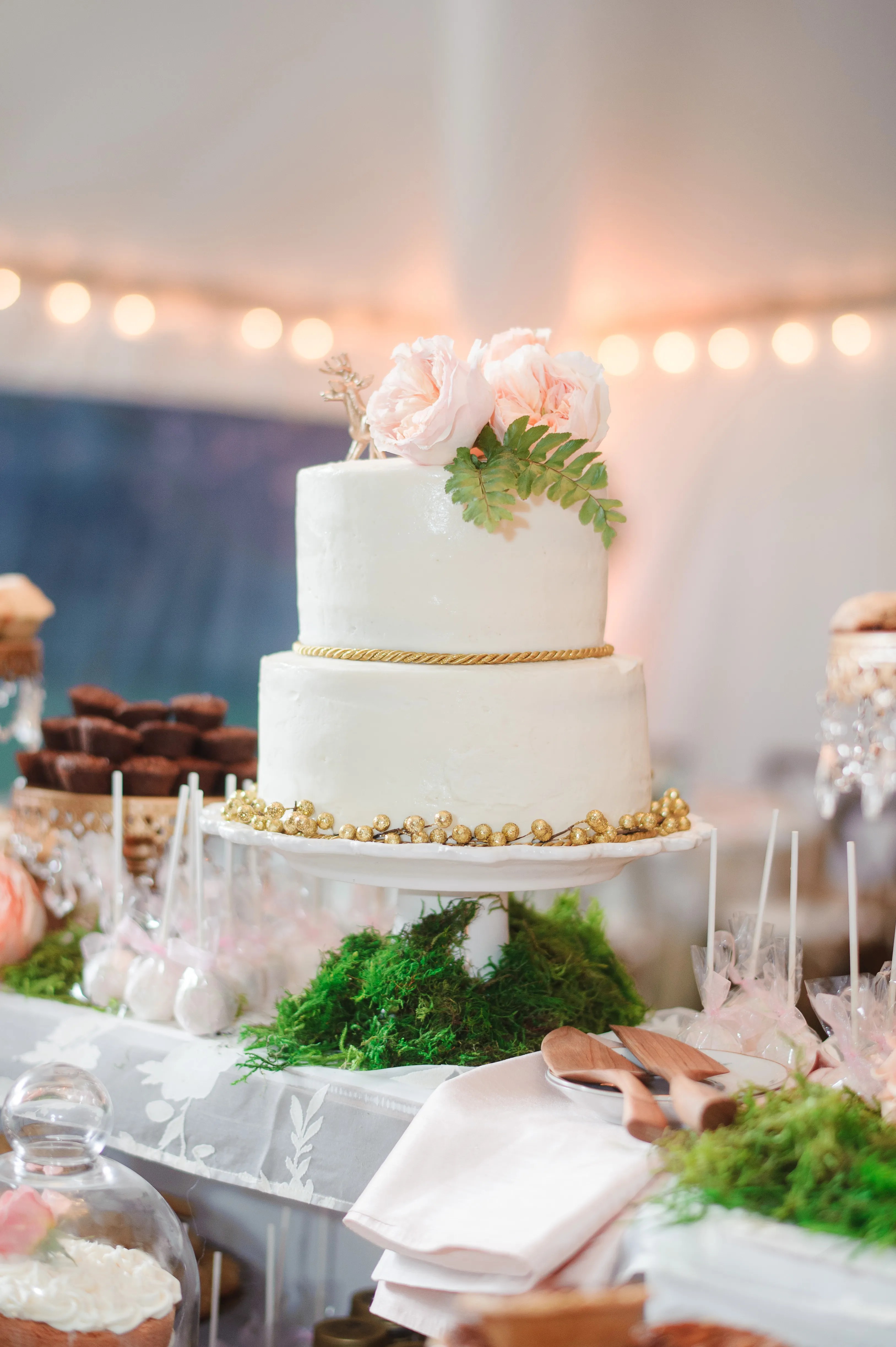 26+ Luxury Fort Myers Beach Weddings - Tiered White Wedding Cake with Gold Accents - From beach wedding elopement packages at just $499.