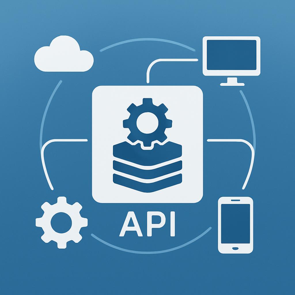 API (Application Programming Interface) Logo Basitleştirilmiş.