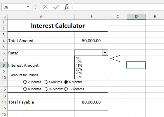 ComboBox from Excel Form Control