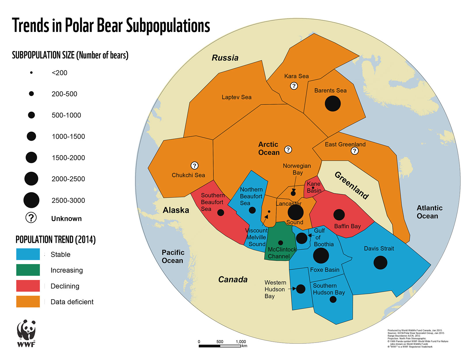 Mapa Do Habitat Do Urso Polar 