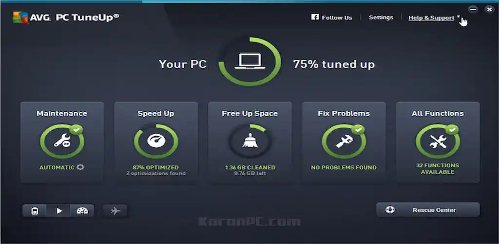 AVG PC TuneUp 2019 + Serial Key Full Version 1