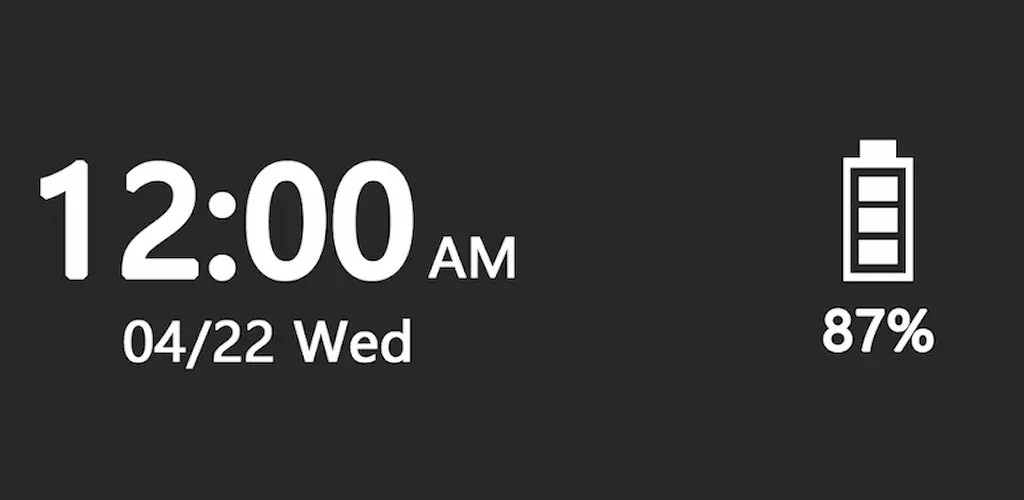 Battery Widget Mod