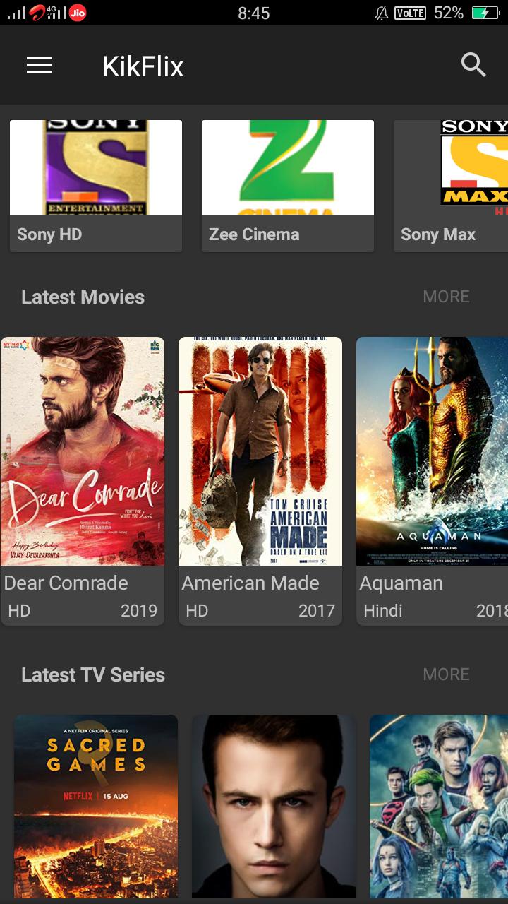 KikFlix TV – Movies & TV Shows + MOD APK (Ads Free) 2