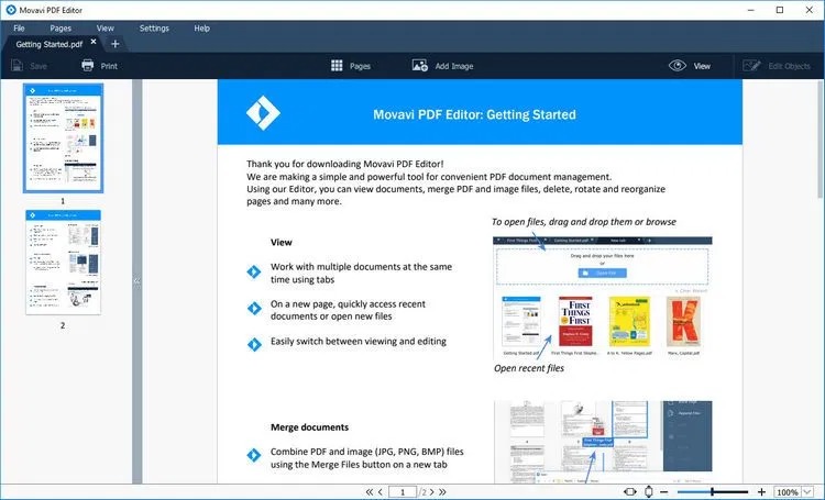 Movavi PDF Editor 1