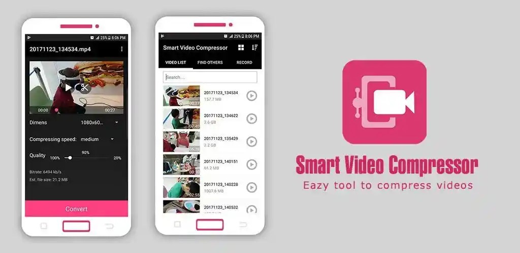 Smart Video Compressor Mod APK for video compression and storage optimization.