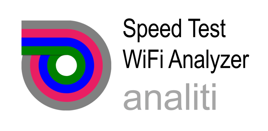 Analiti MOD APK showcasing WiFi analysis and speed testing tools.