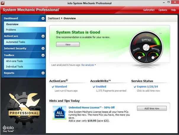 System Mechanic Pro 1