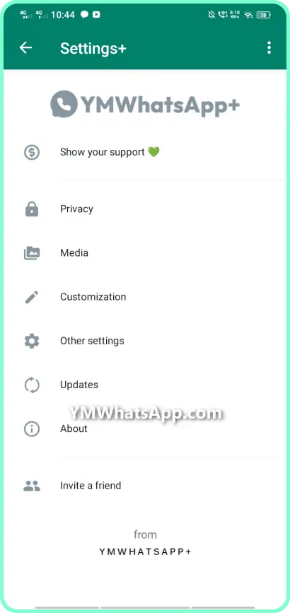 YMWhatsApp+ APK (Antiban, Latest) 4