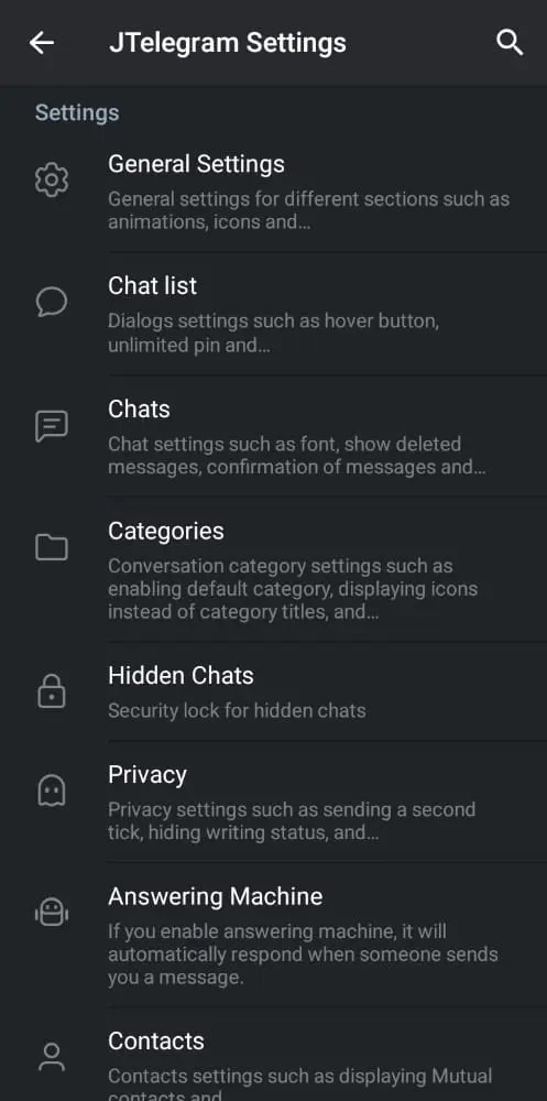 JTelegram Jimtechs Editions MOD APK (Premium Features) 2