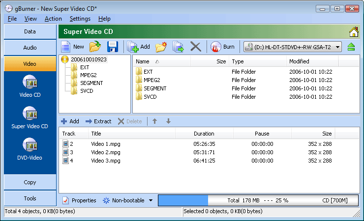 gBurner Pro Final Full Version + Portable (x86/x64) 1