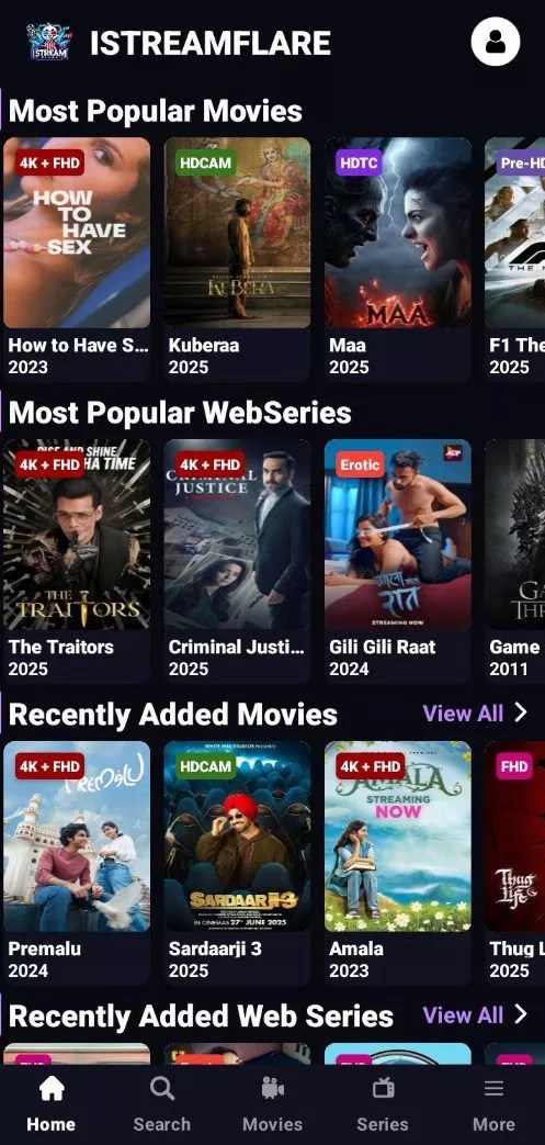 iStreamFlare MOD APK (Premium Unlocked) 3