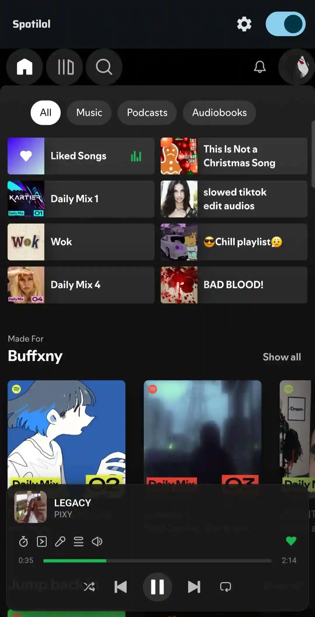 Spotilol (Spotify Client) 1