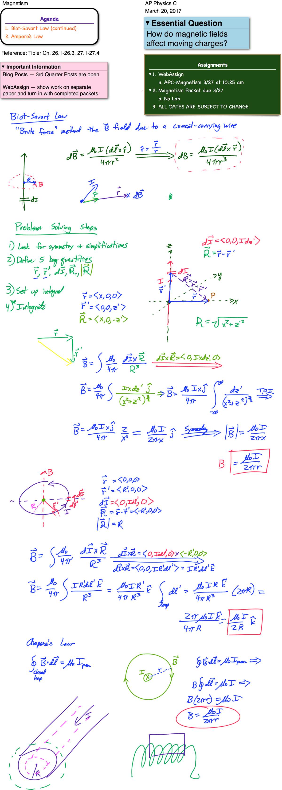 Problem 2 10 Points Using Biot Savart Law We Chegg 