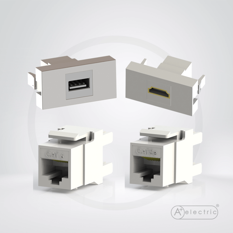 Modular System Electrical Sockets A Plus Plastic Electric - Gorgeous City Photo - 4K