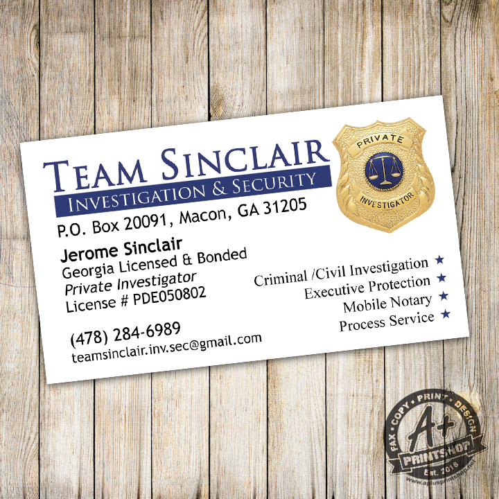 Team Sinclair Investigation and Security