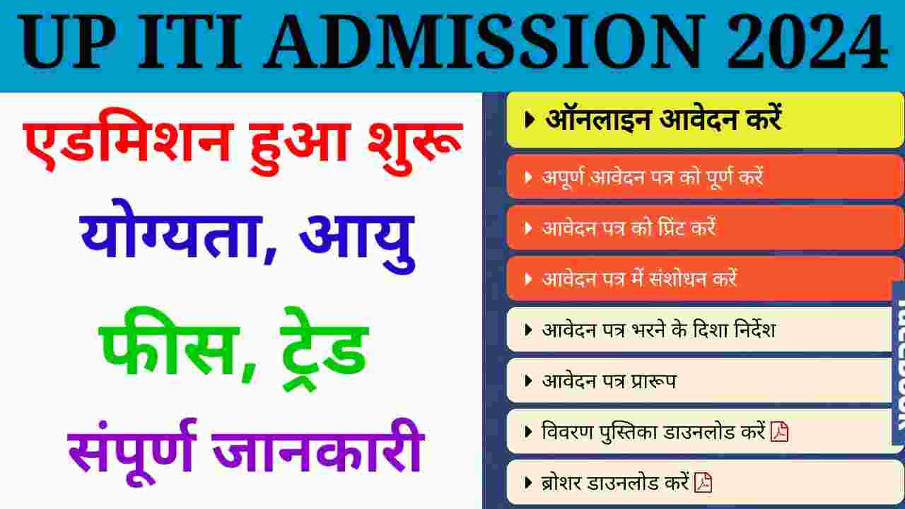 UP ITI Admission 2024