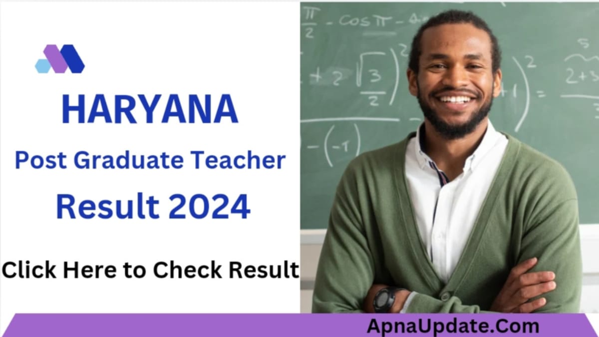 Haryana PGT Result 2024