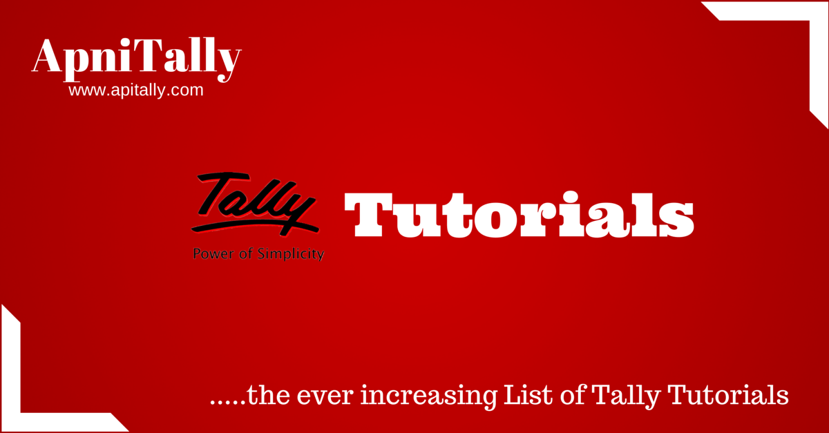 Tally Tutorial : A big list of small tutorials