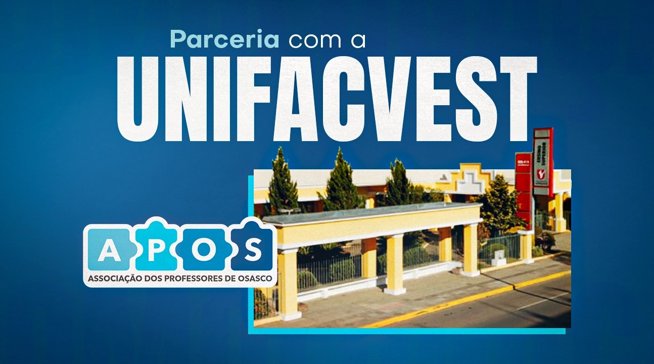 Unifacvest, parceira da APOS, oferece cursos em EAD com preços exclusivos para nossos associados. Confira agora mesmo as opções!
