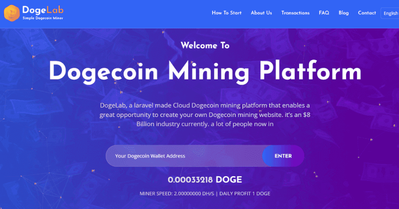 Cloud DogeCoin Mining Script PHP Source Code