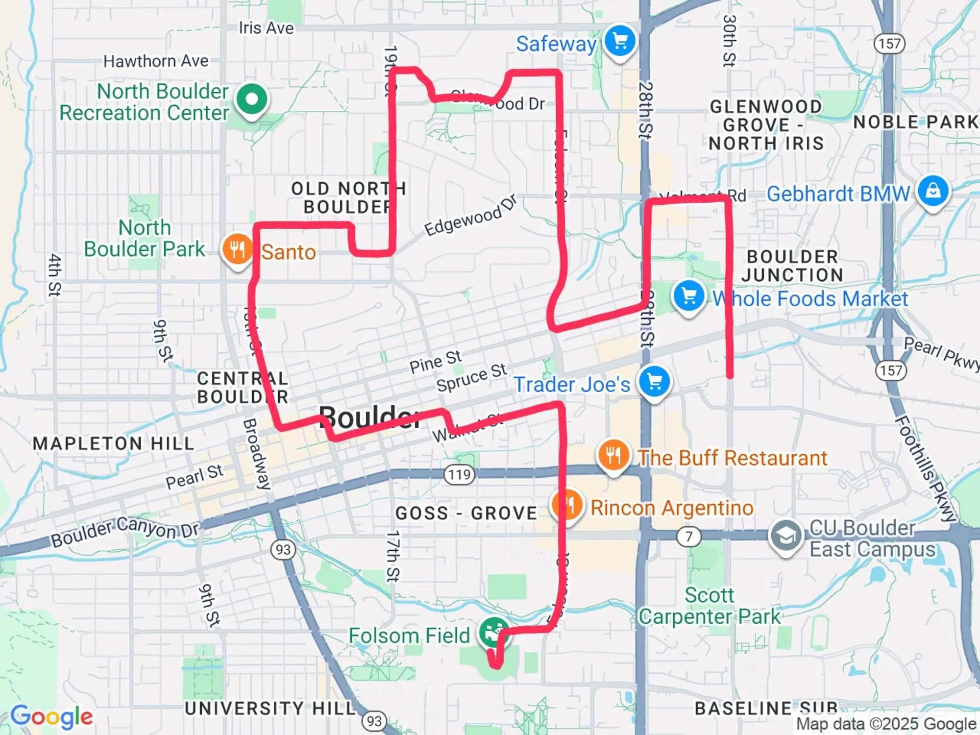 Bolder Boulder 2026 Race Info Course Results V O2 Bolder Boulder Map 2025 05 26.webp