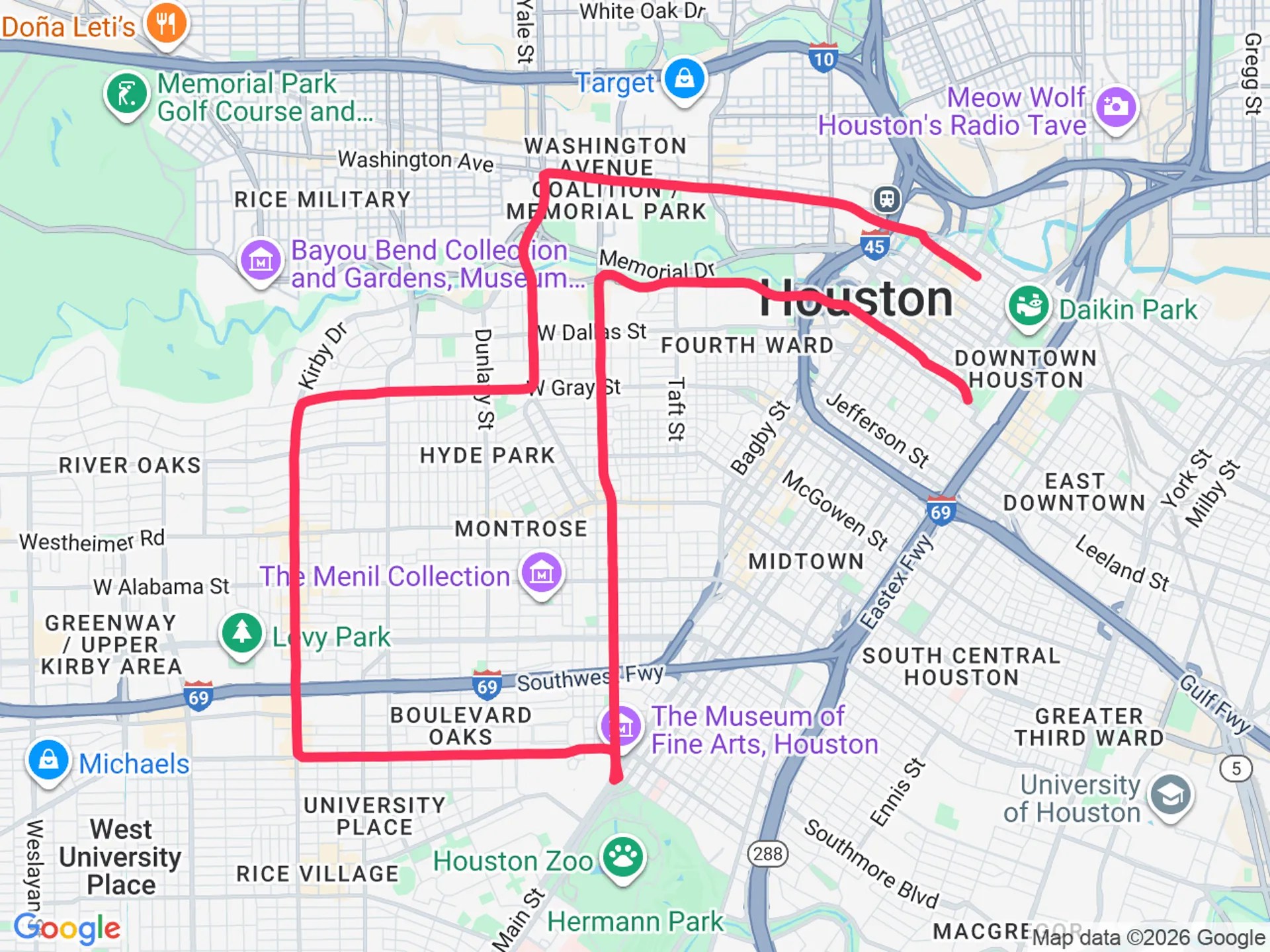 Houston Half Marathon 2026 Race Info Course Results V O2 Houston Half Marathon Map 2026 01 11.webp