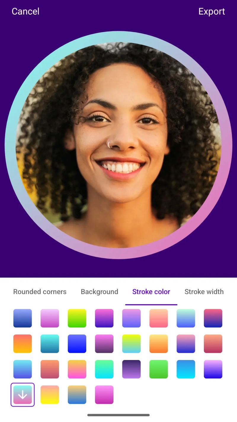 Round Photo Maker Vector123 - Artistic Retina Gradient Pictures | Free Download