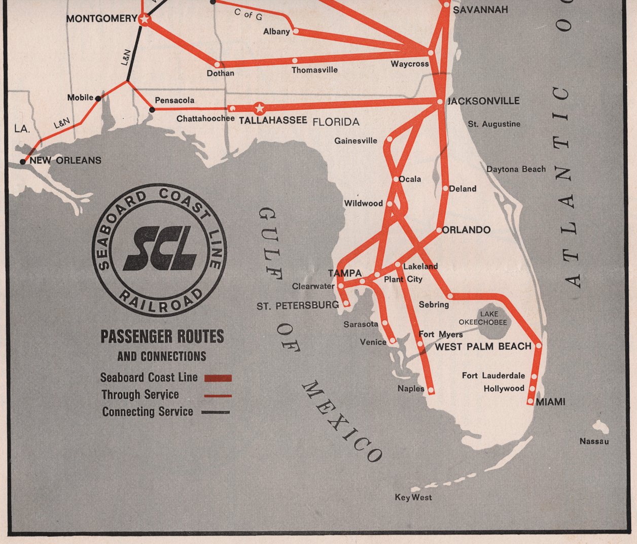 SCL Passenger Route Map