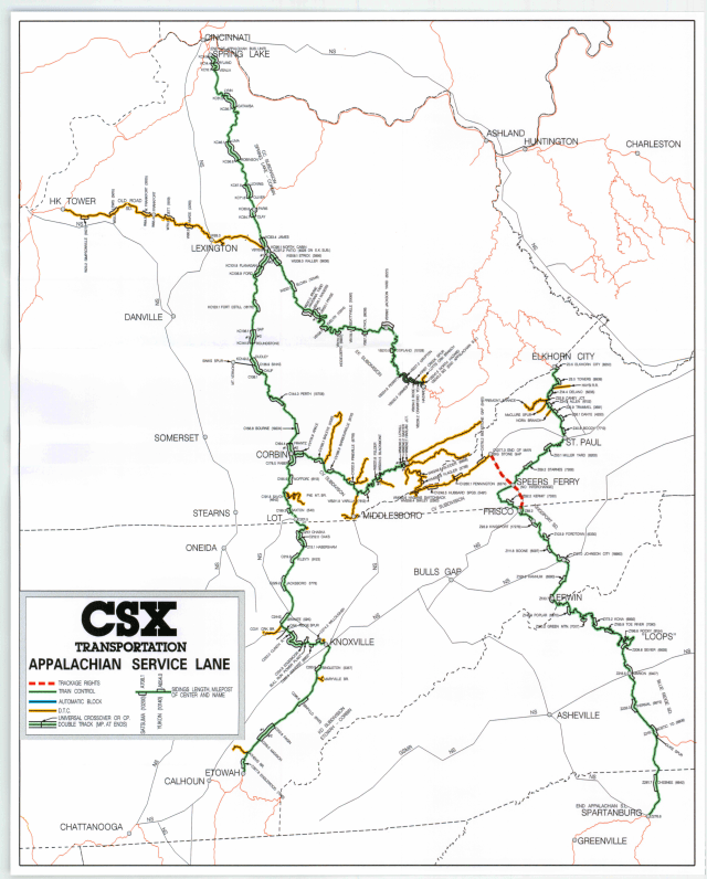 CSX Railroad Map