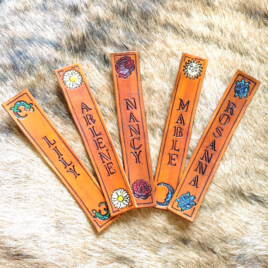 Custom Leather Bookmarks