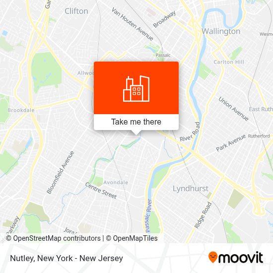 Street Map Of Nutley Nj 75990 