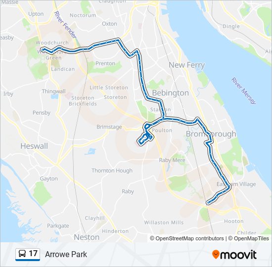 17 Route Schedules Stops Maps Arrowe Park Updated 8503167 