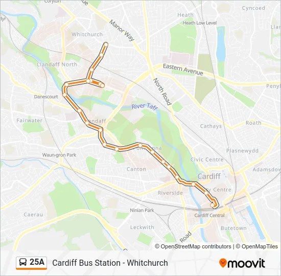 25A Route Schedules Stops Maps Whitchurch Updated