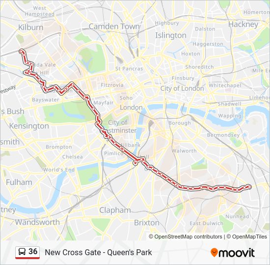 36 Route Schedules Stops Maps New Cross Gate Updated 4714666 