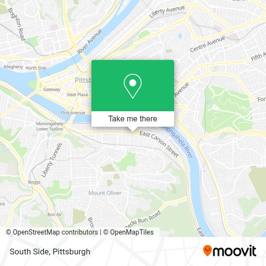 Map Of South Side Pittsburgh 18593420 