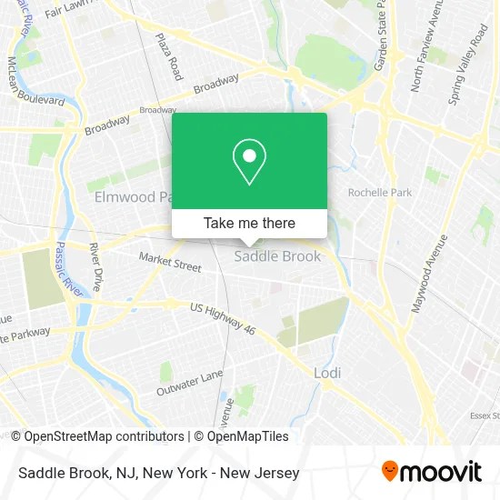 How To Get Saddle Brook NJ By Bus Or Train.