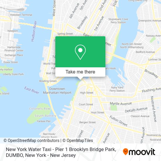 Rates vary depending on location and destination. How To Get To New York Water Taxi Pier 1 Brooklyn Bridge Park Dumbo In Manhattan By Subway Bus Or Train