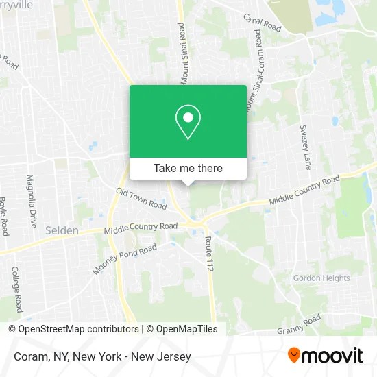 How To Get To Coram NY By Bus Or Train