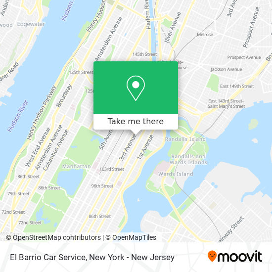 how to get to el barrio car service in manhattan by subway bus or train on el barrio car service 116th street