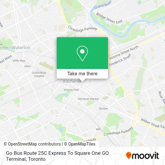 How to get to scarborough town centre by go: How To Get To Go Bus Route 25c Express To Square One Go Terminal In Kitchener By Bus Train Or Streetcar