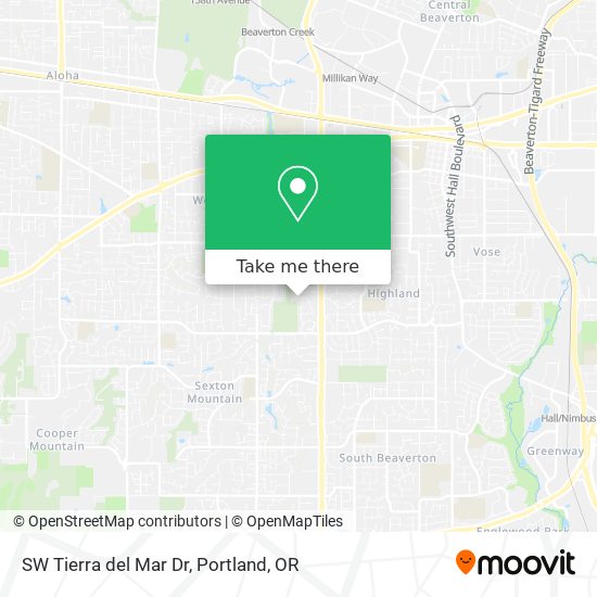 how to get to sw tierra del mar dr in beaverton by bus or light rail on canyon pet hospital beaverton