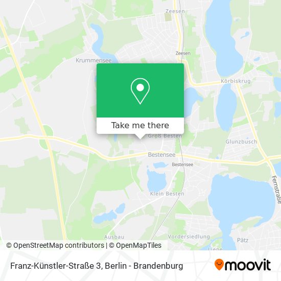 How To Get To Franz Kunstler Strasse 3 In Dahme Spreewald By Bus Train Or S Bahn
